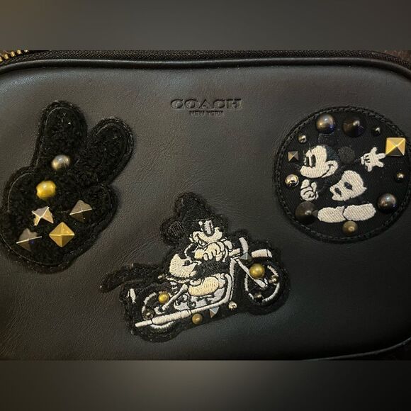 Coach Limited Addition Mickey Mouse Patch Patricia Leather CrossBody Bag - Picture 4 of 10
